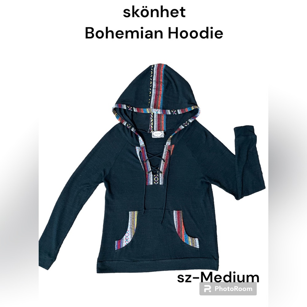 sköhnet Serape Baja Bohemian Hoodie